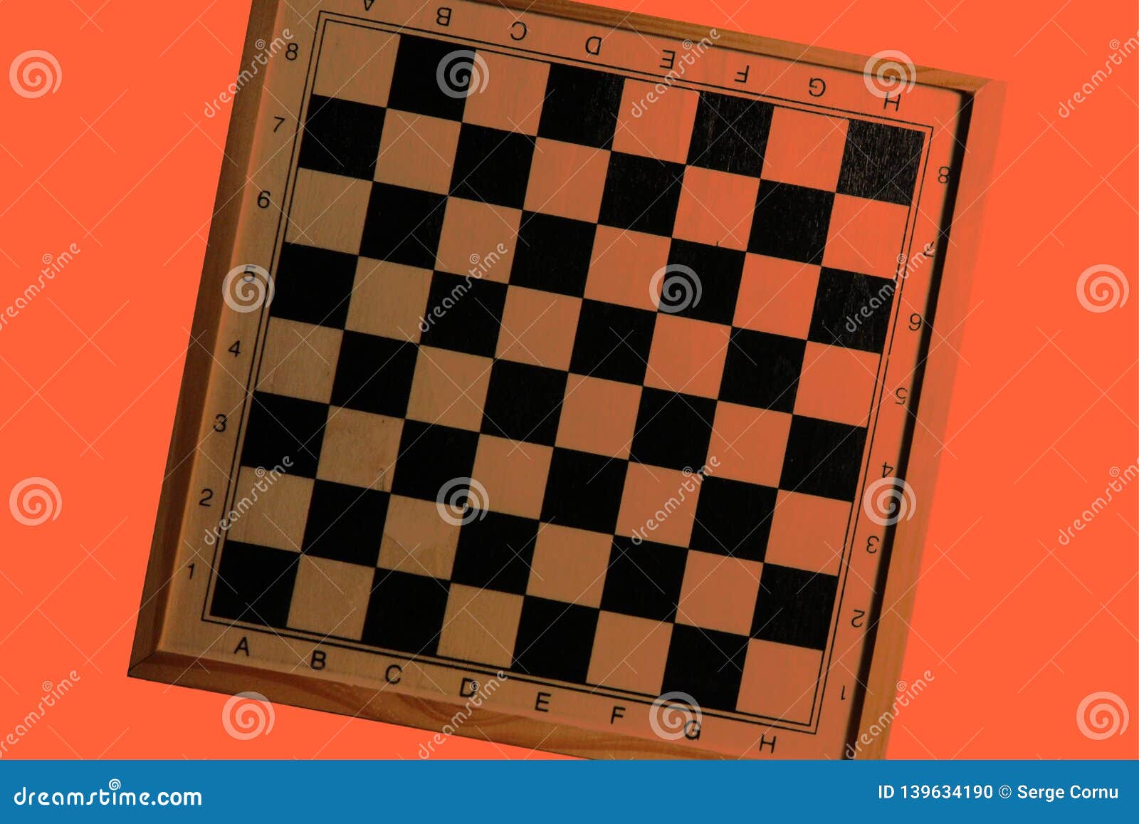 Orange Tilted Chess Board Design Stock Illustration Illustration of