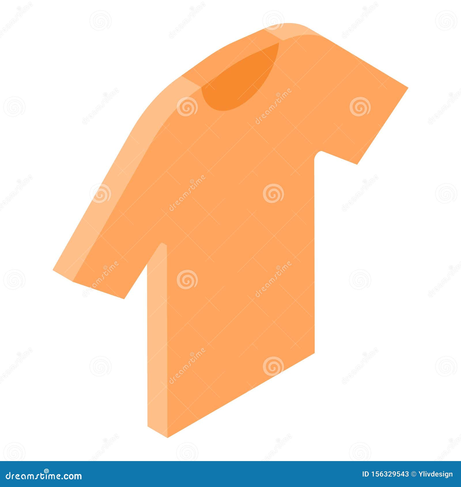 Download Orange Tshirt Icon, Isometric Style Stock Vector ...