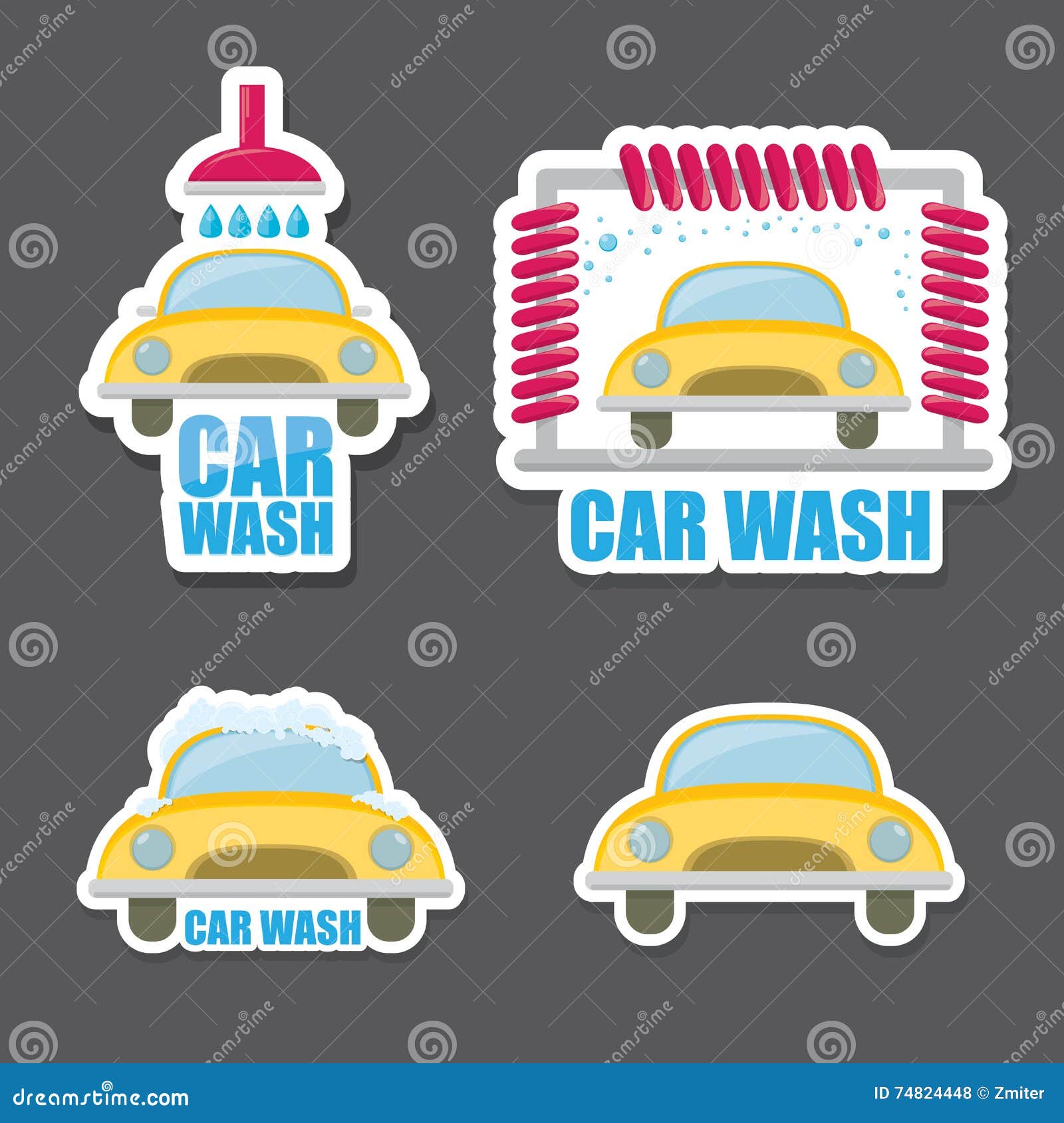 Free Vector  Car washing kit