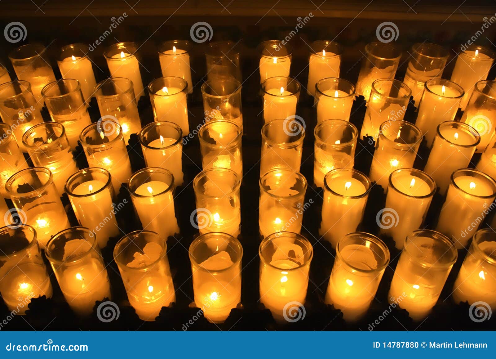 Orange votive candles stock photo. Image of church, faith 14787880