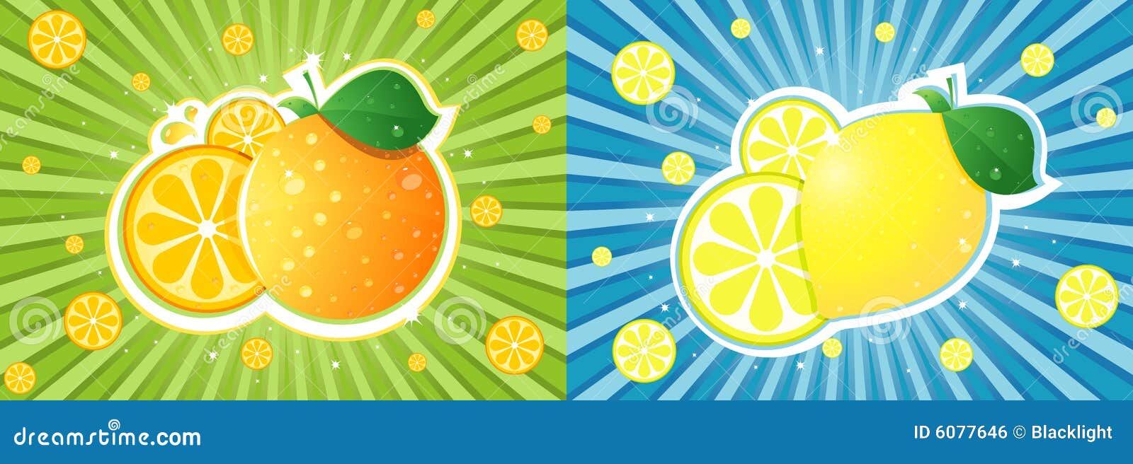 Orange vs lemon stock vector. Illustration of orange, lime 6077646