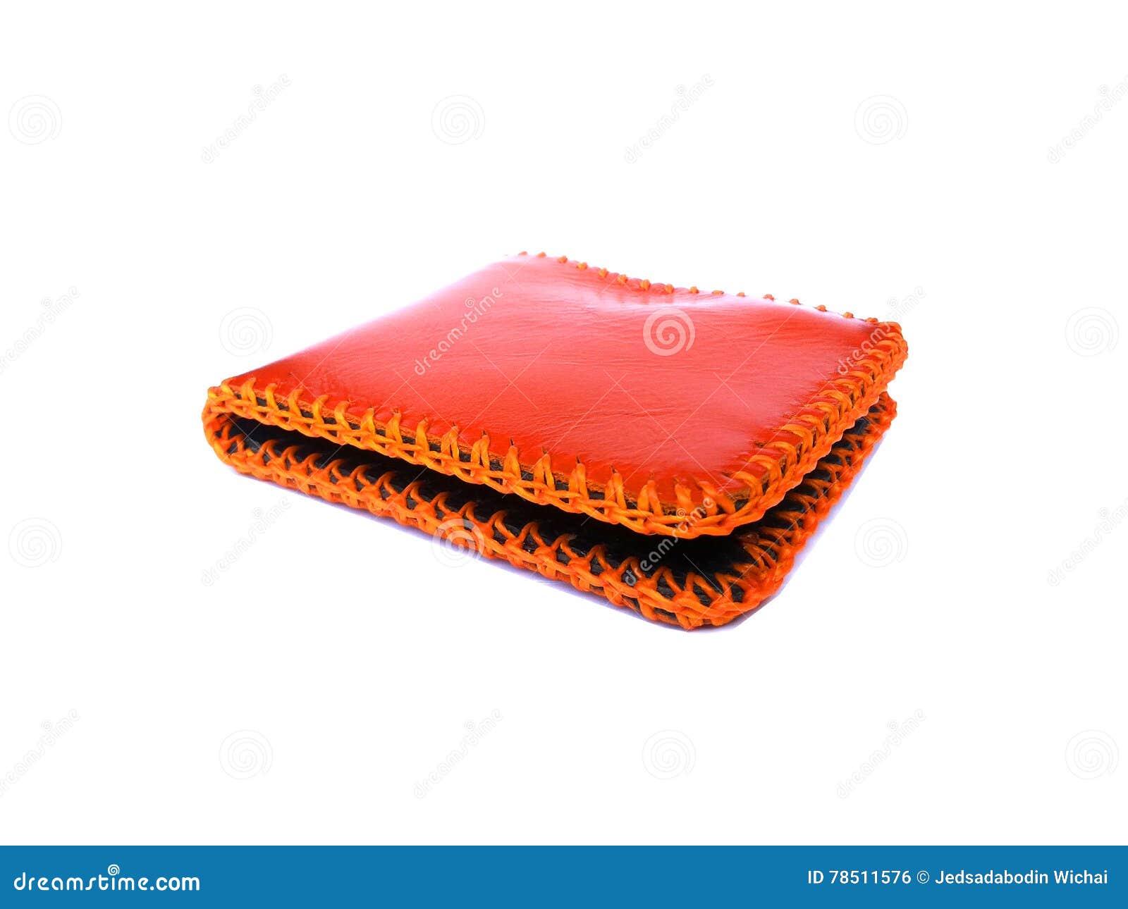 Orange wallet leather skin stock photo. Image of wealth 78511576