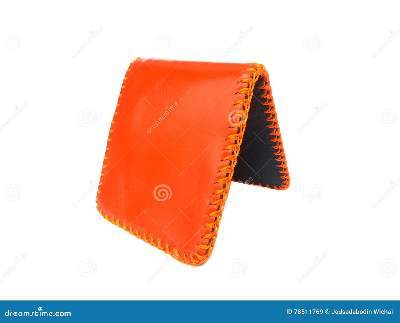 Orange wallet leather skin stock image. Image of skin 78511769