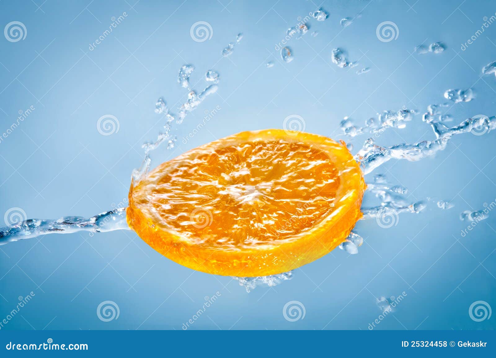 Orange in water stock photo. Image of citrus, isolated 25324458