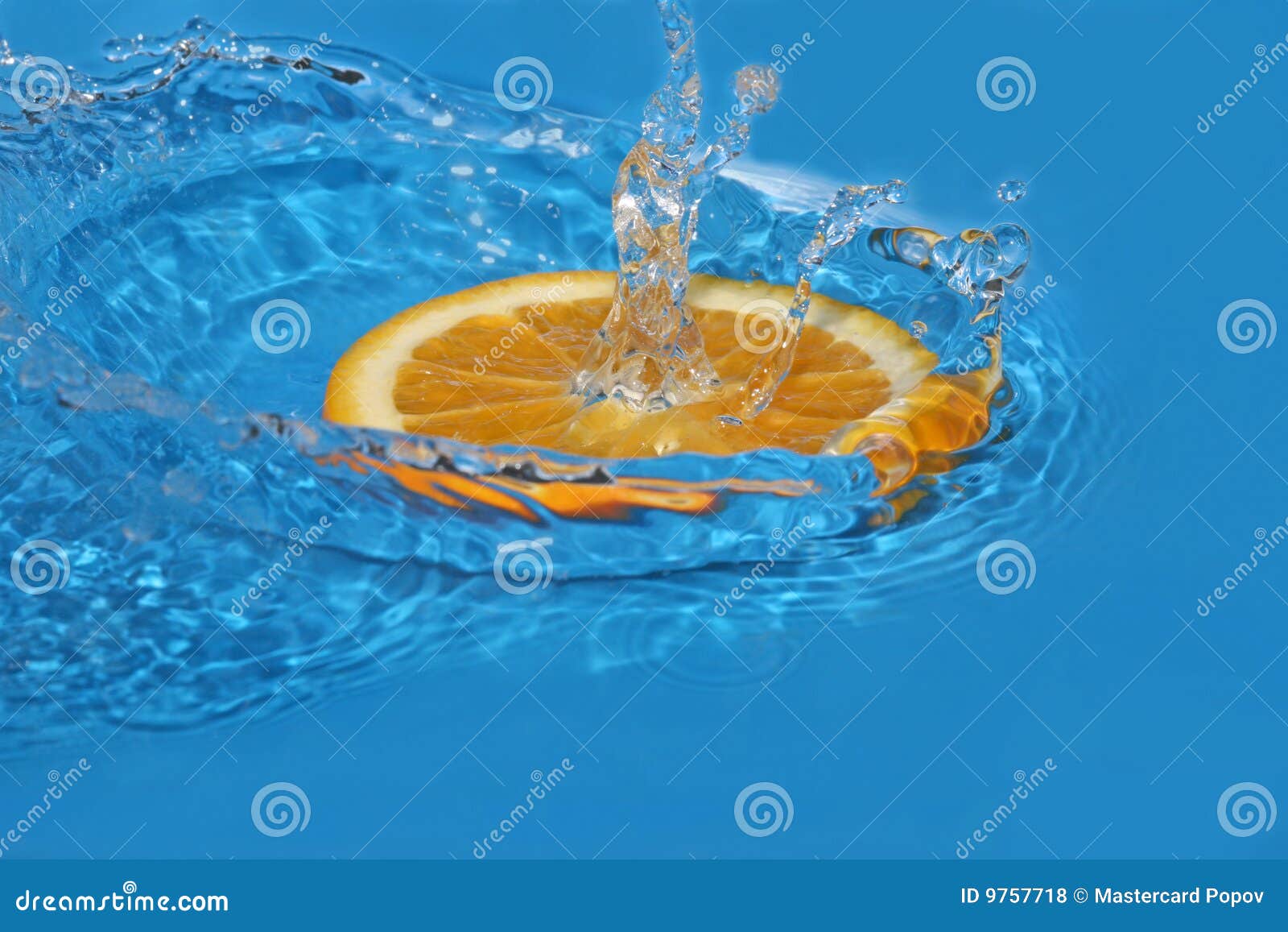 Orange in water stock photo. Image of bubble, studio, orange 9757718