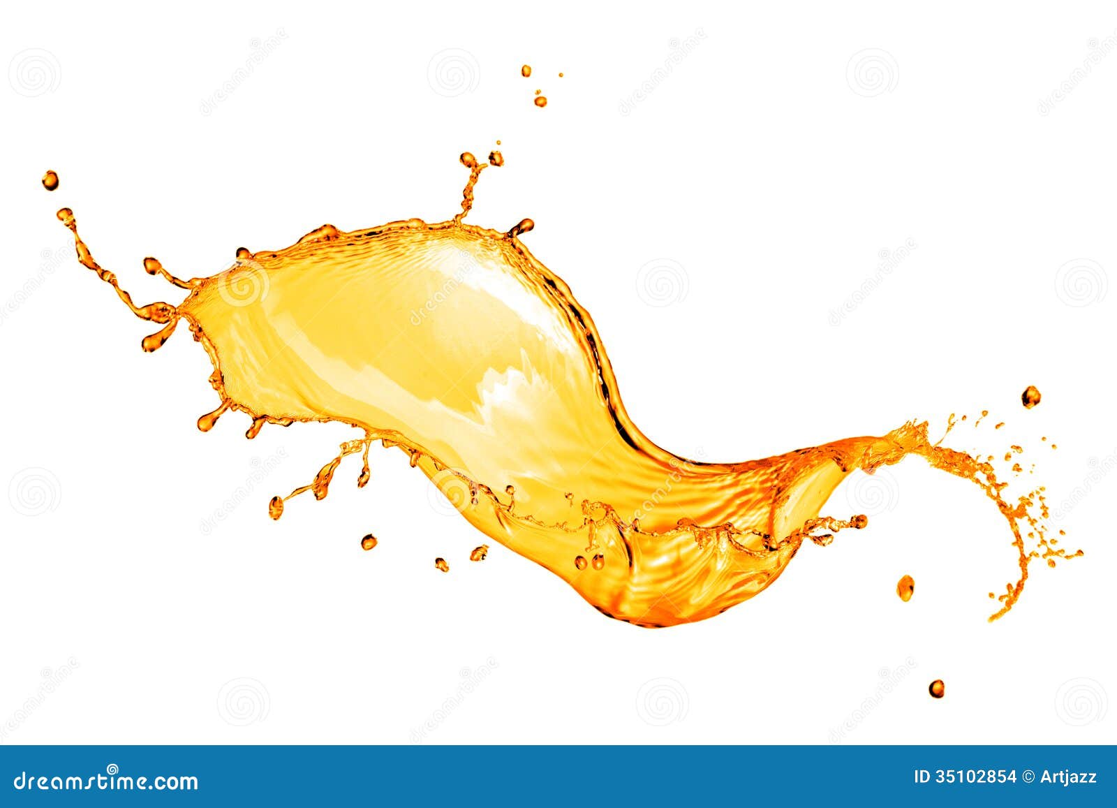 Orange Water Droplets Background With Yellow Background Stock
