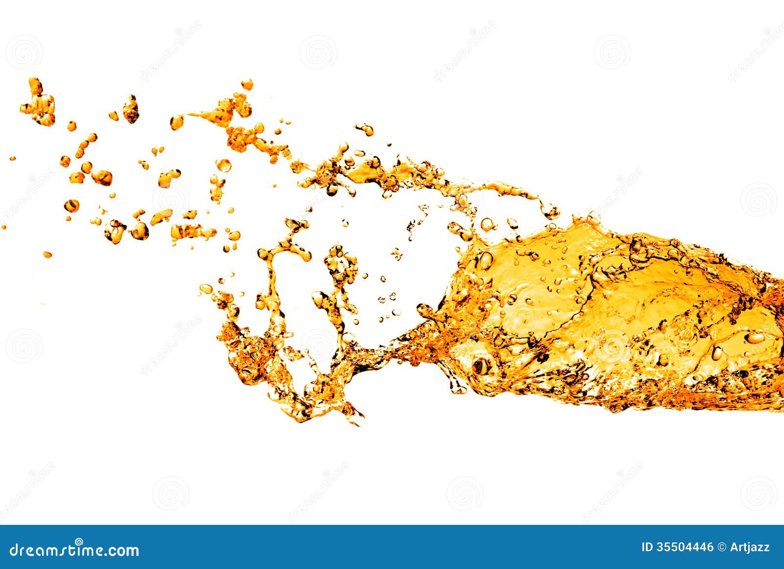 Orange Water Splash Isolated Stock Photo Image of drop, liquid 35504446
