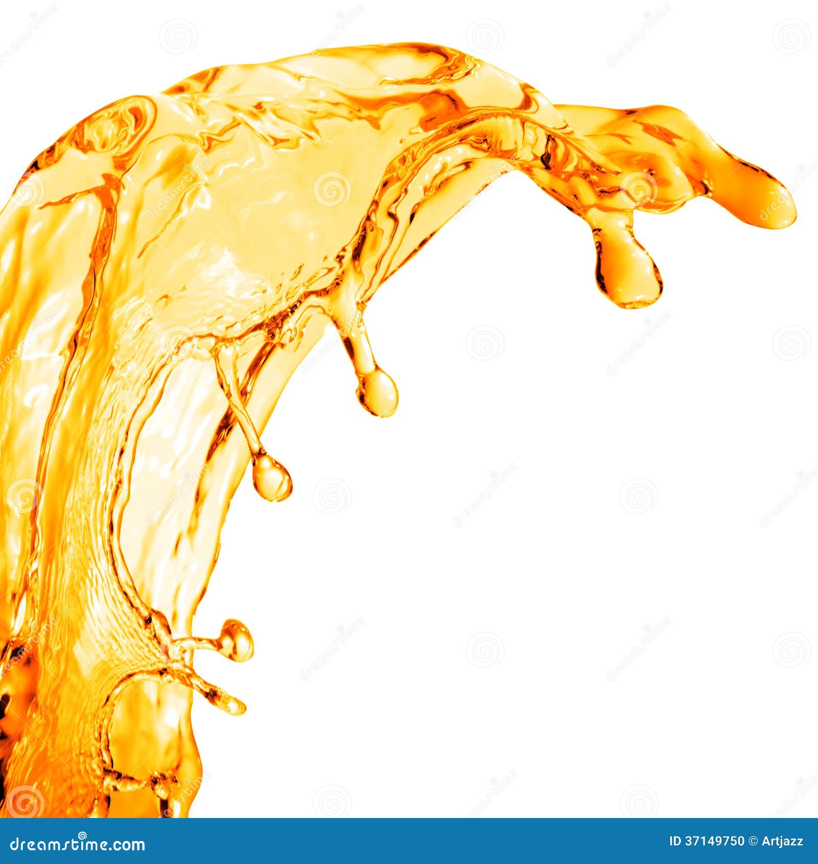 Orange Water Splash Isolated Stock Photo Image of drink, action 37149750