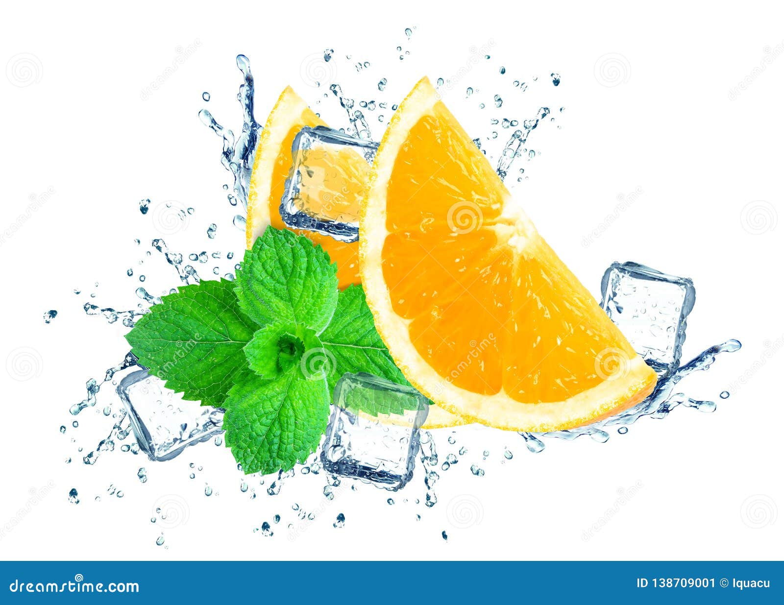 Orange water splash stock image. Image of citrus, juice 138709001