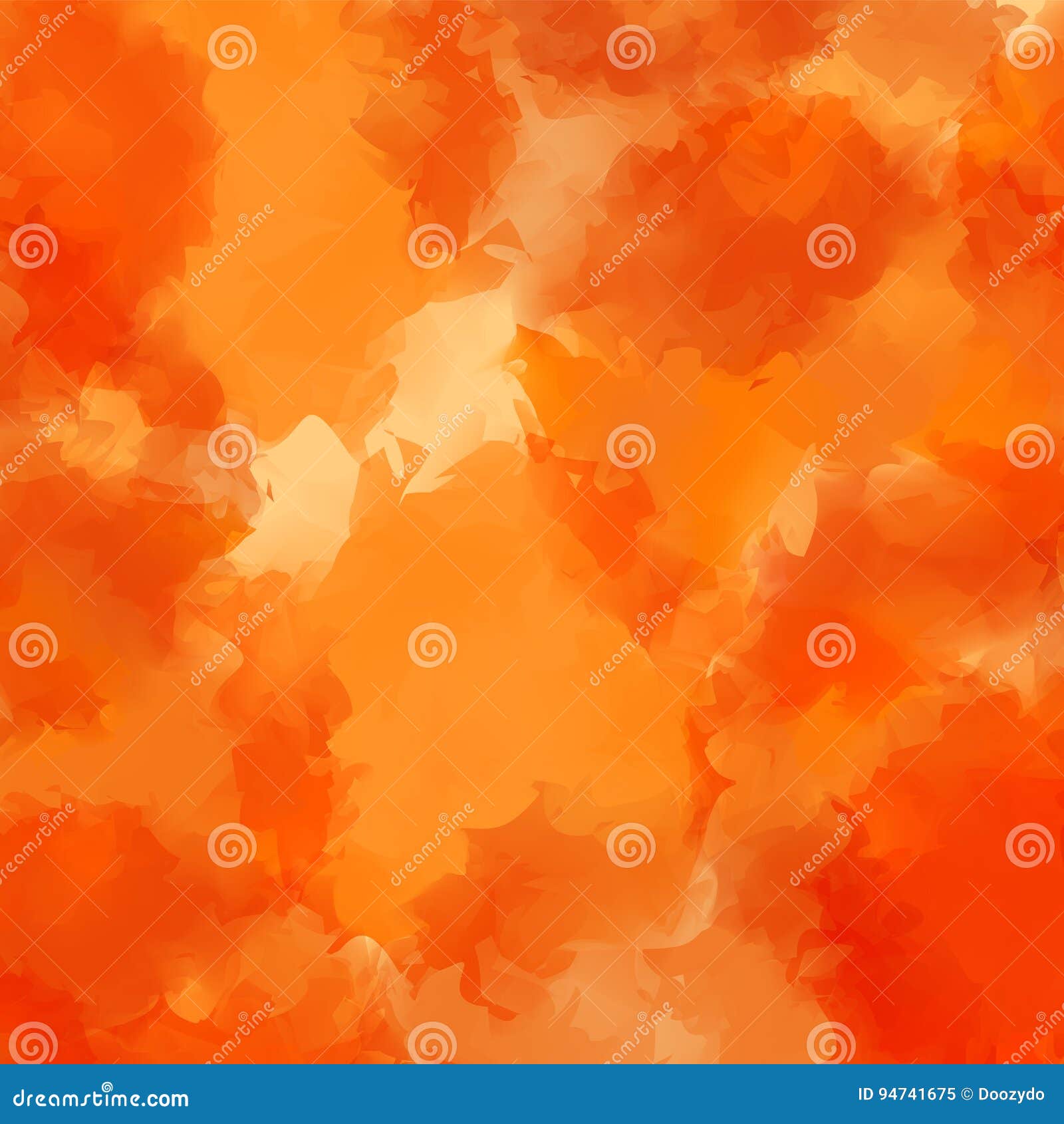 Orange Watercolor Texture Background. Stock Vector Illustration of