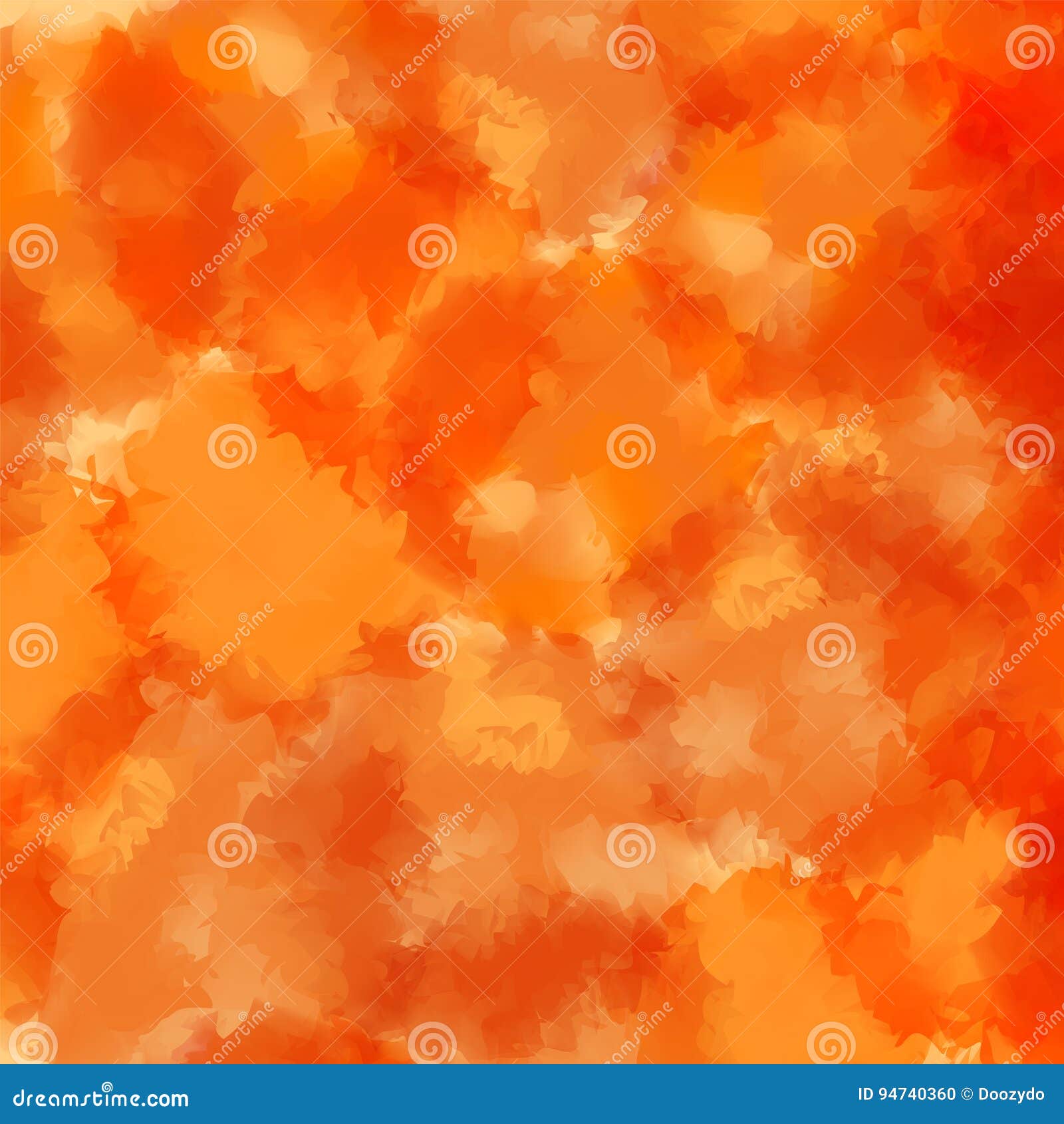 Orange Watercolor Texture Background. Stock Vector Illustration of