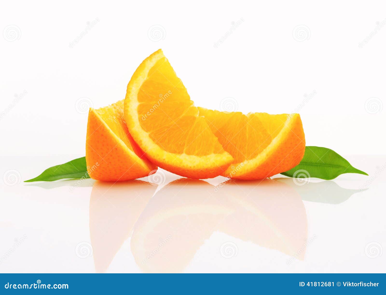 Orange wedges stock image. Image of cross, fresh, segments - 41812681