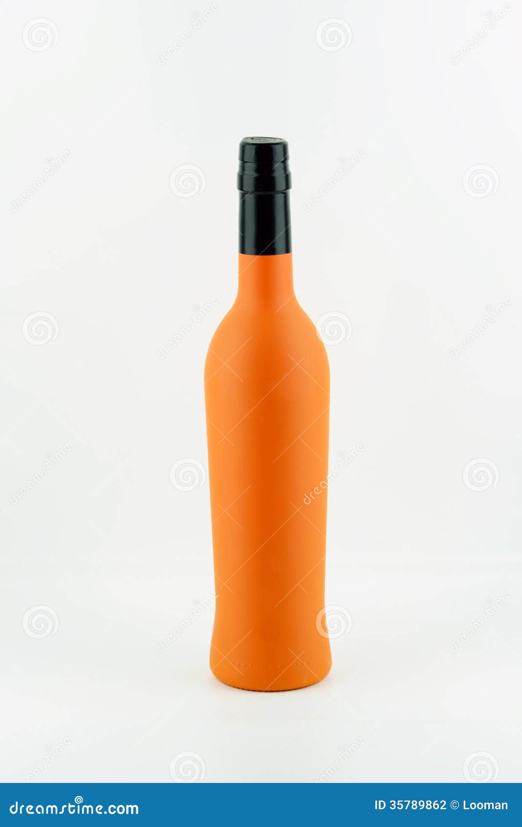 Orange wine bottle stock photo. Image of years, background 35789862