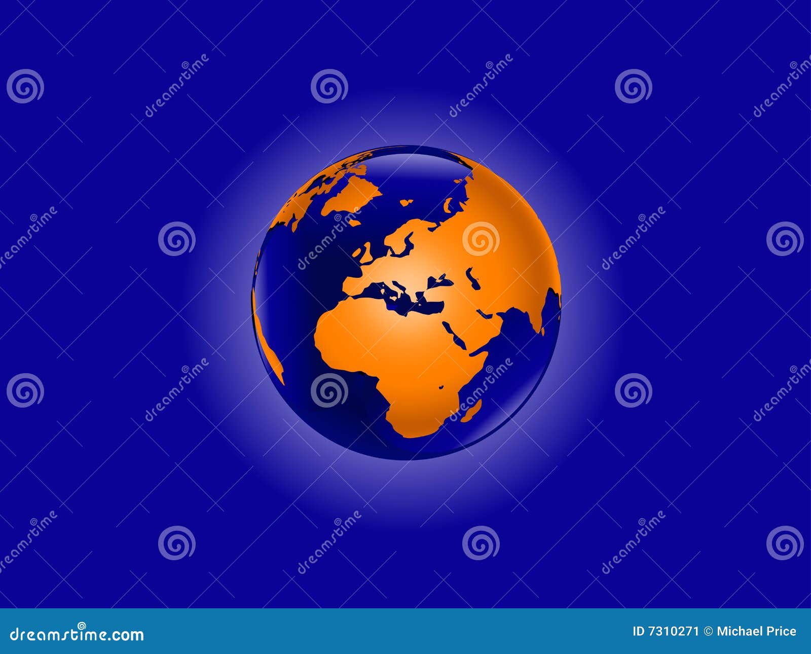Orange World Globe stock vector. Illustration of nature 7310271