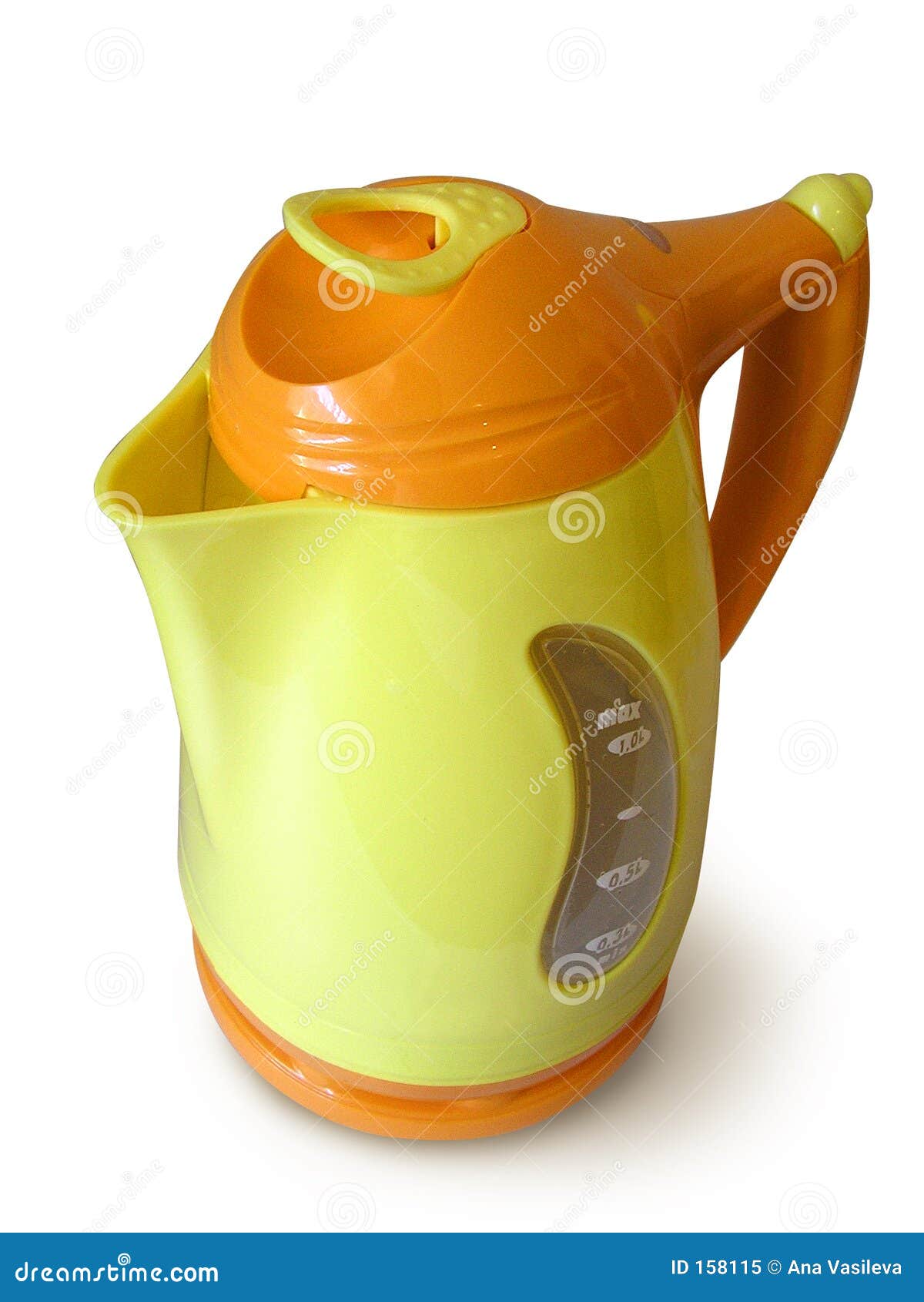 Orange and Yellow Cordless Jug Kettle Stock Image - Image of yellow,  cordless: 158115