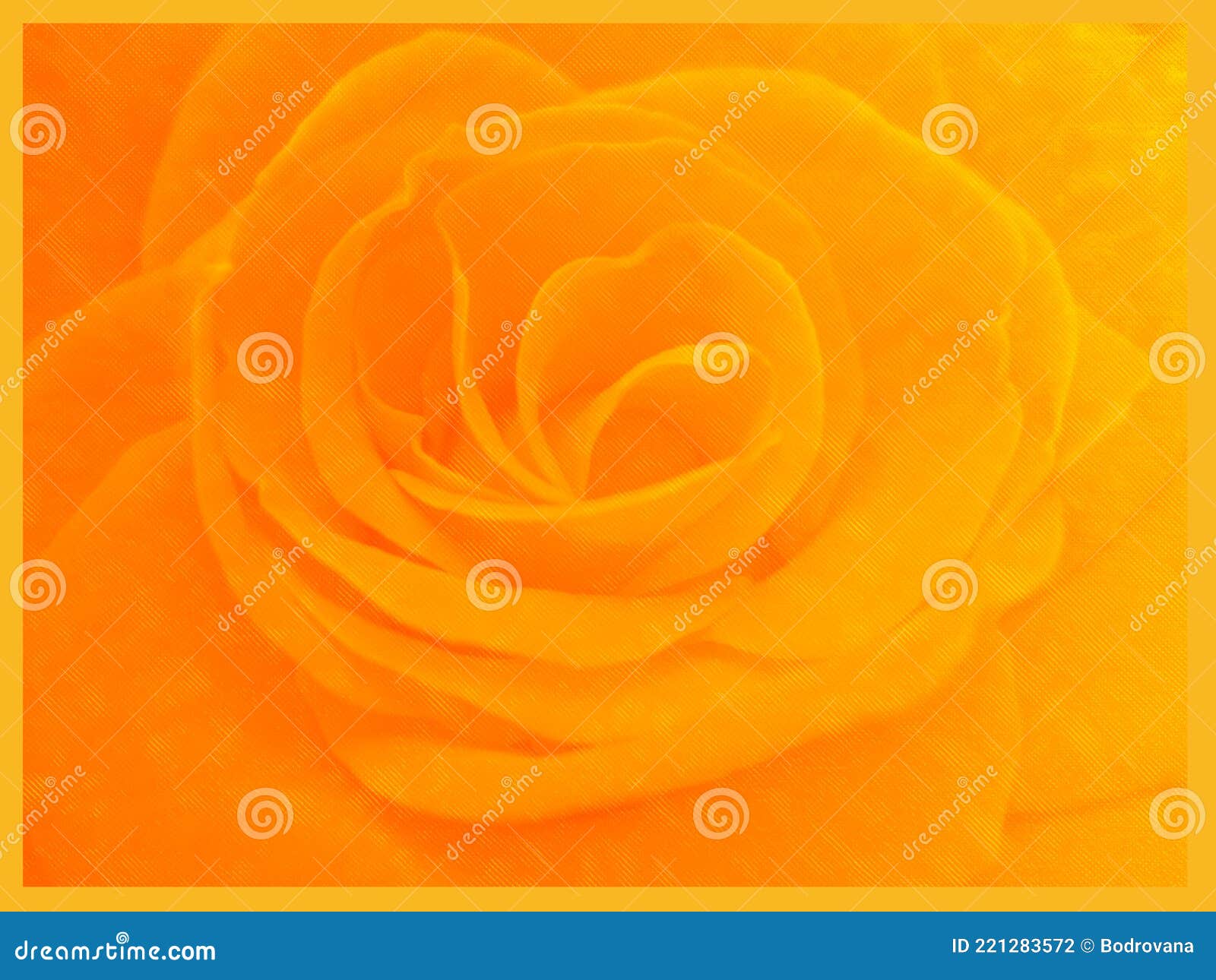 Download Orange-yellow Floral Background For Text And Design. Stock Illustration - Illustration of gift ...