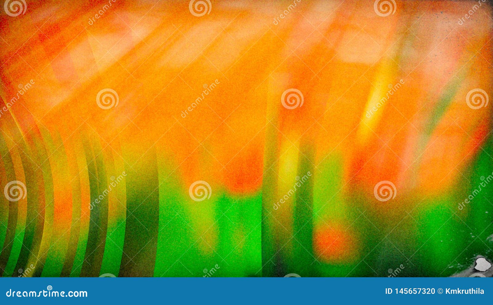 Orange Yellow Green Beautiful Elegant Illustration Graphic Art Design