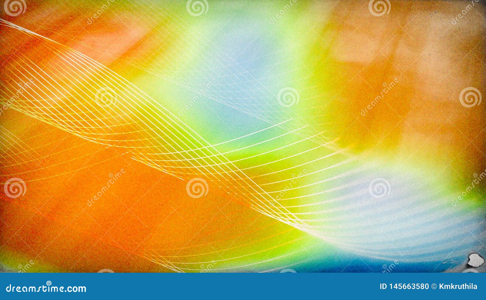 Orange Yellow Green Beautiful Elegant Illustration Graphic Art Design