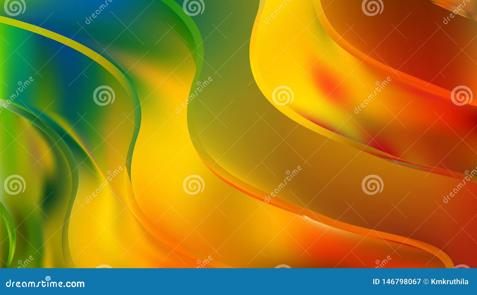 Orange Yellow Green Background Beautiful Elegant Illustration Graphic