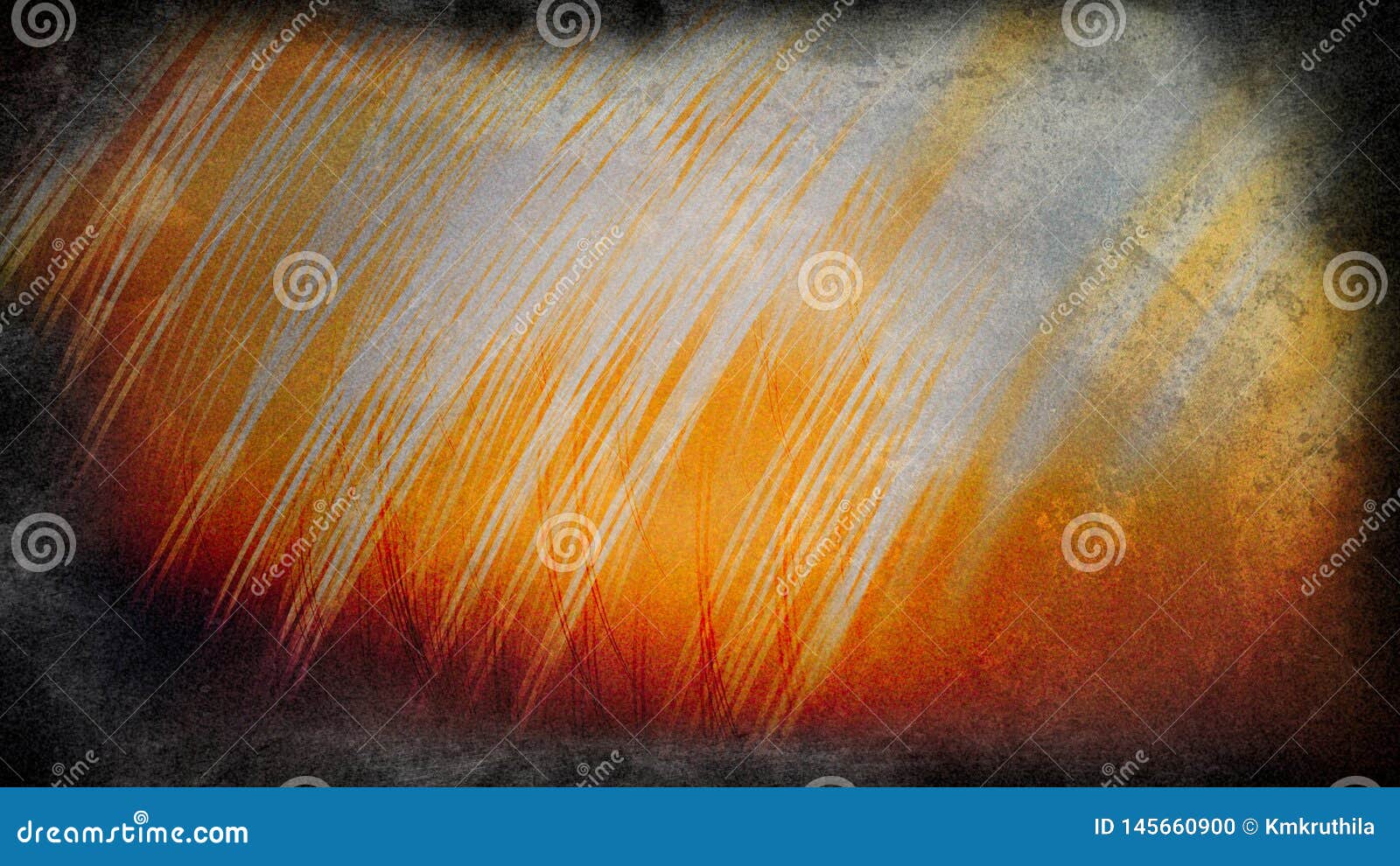 Orange Yellow Painting Beautiful Elegant Illustration Graphic Art