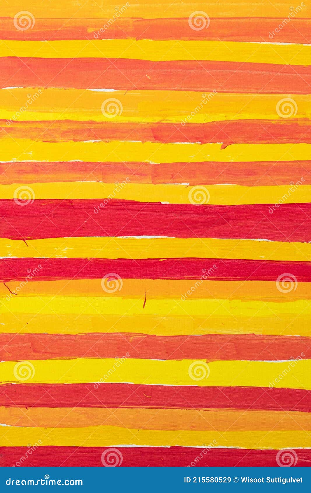 Orange , Yellow and Red Brush Texture Paint. Bright Line Decoration. Abstract Background Stock
