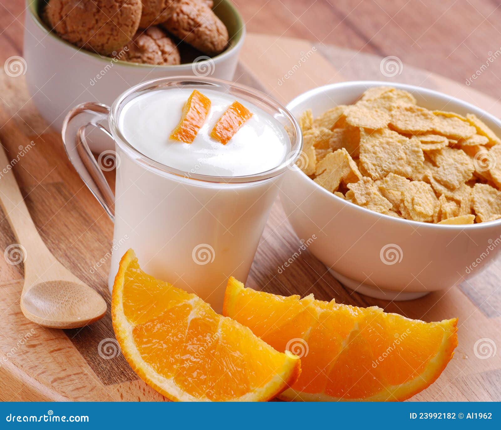 Orange yogurt stock photo. Image of thin, health, vitamins 23992182