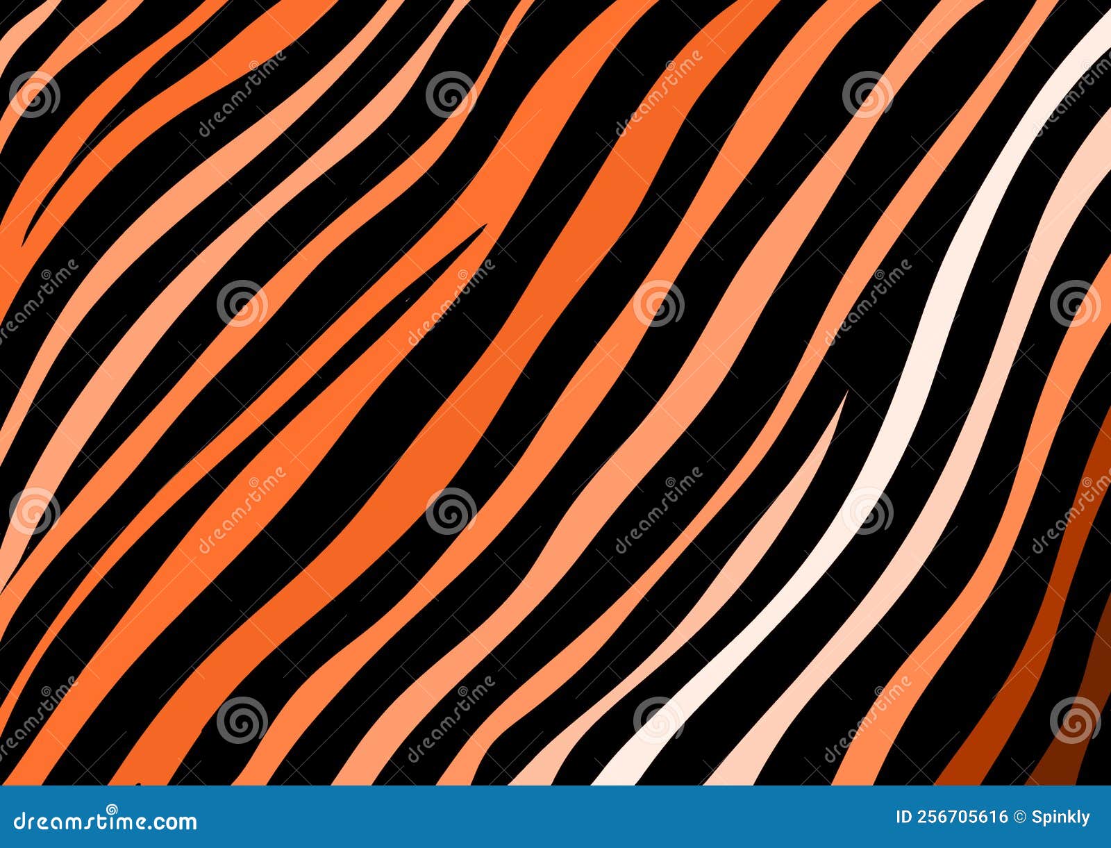 Orange Zebra Stripes Background Pattern Wallpaper for Use with Designs