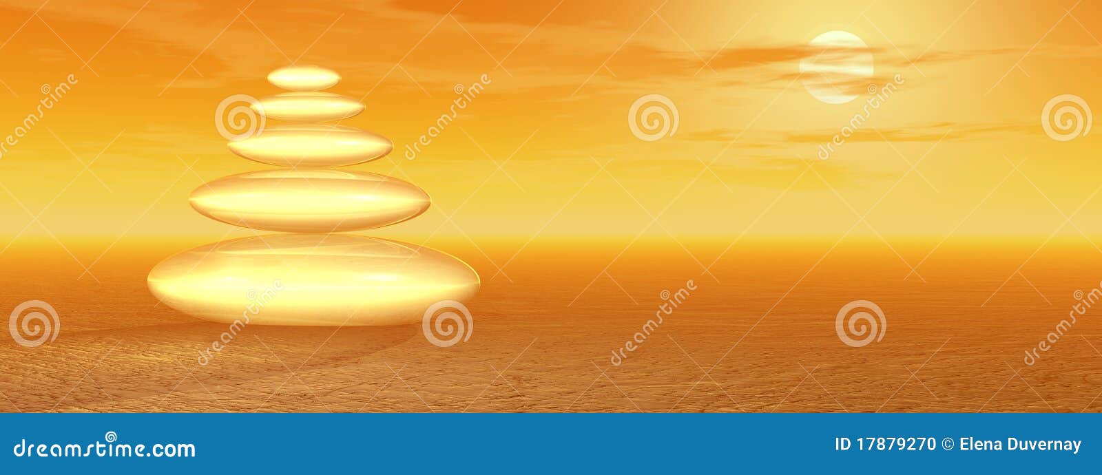 Orange zen stock illustration. Illustration of quiet 17879270