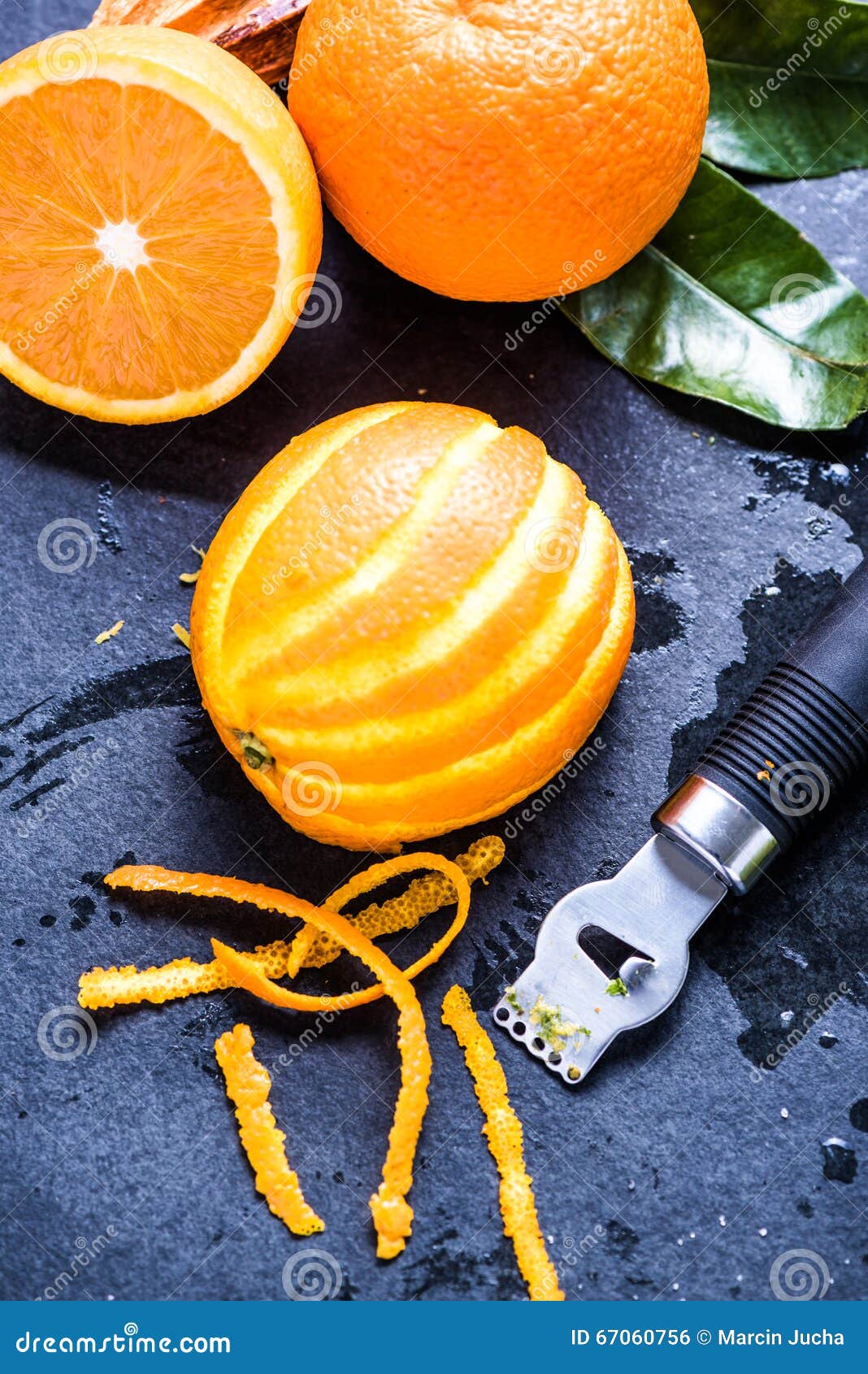 Orange and Zest, Natural Refreshing Ingredients Stock Photo Image of