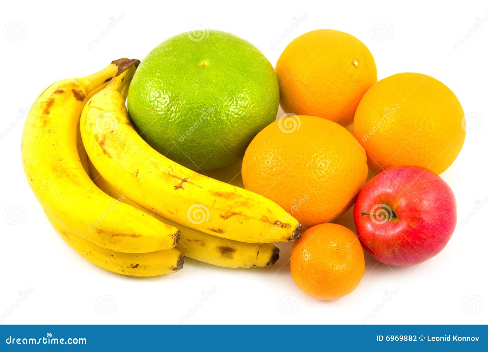 Oranges Bananas Tangerine and Apple Stock Photo Image of tropics