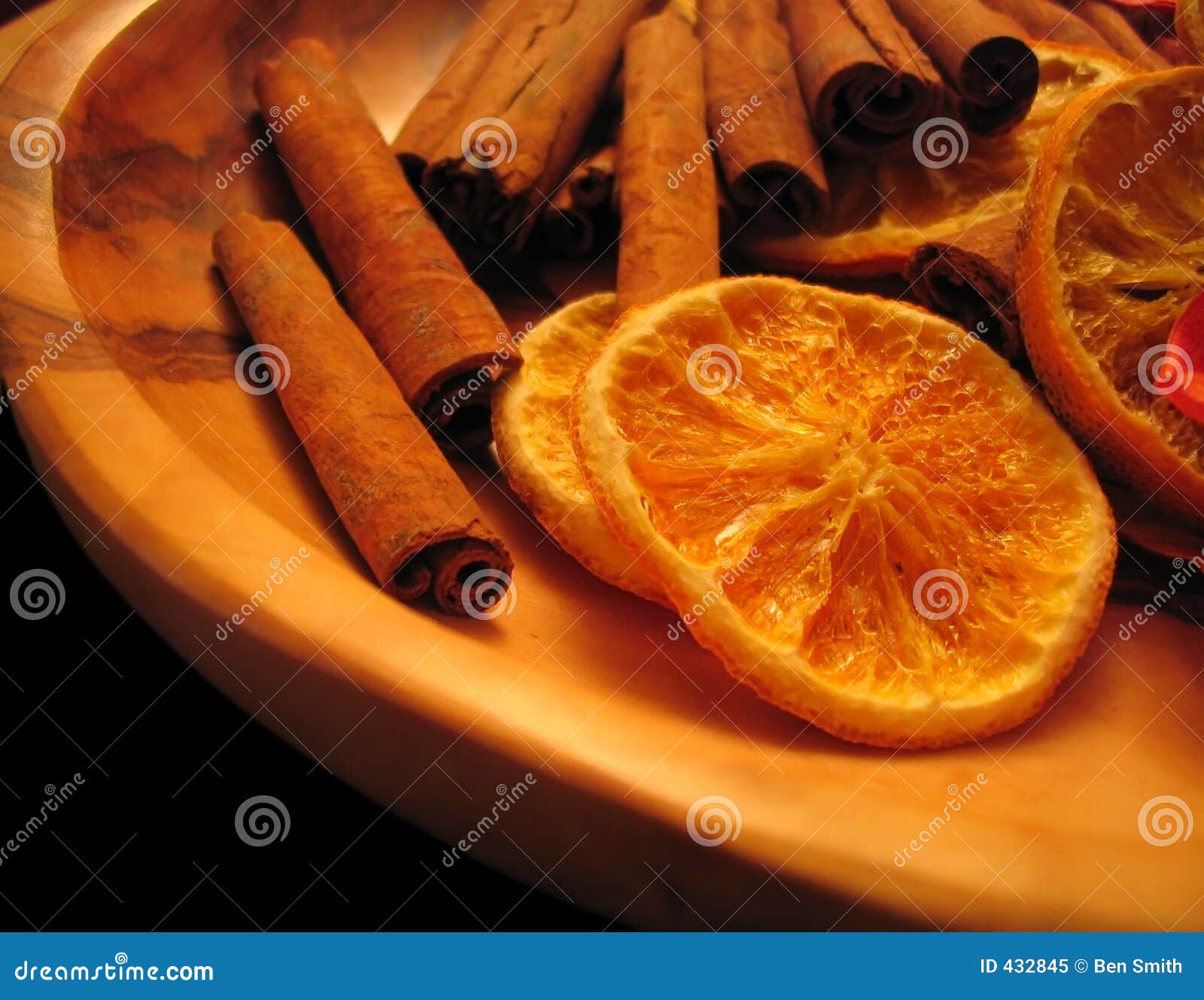 Oranges & Cinnamon stock image. Image of christmas 432845