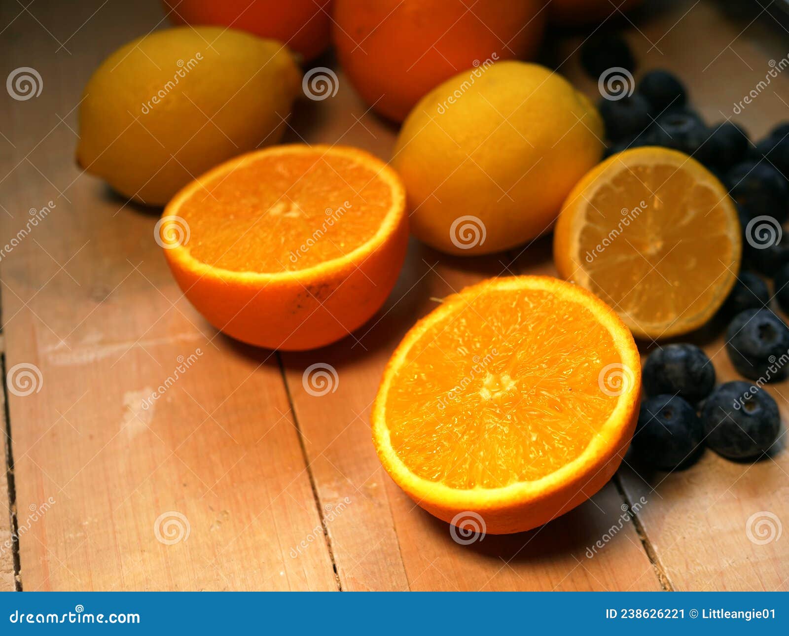 Oranges and Lemons for Vitamin C Medium Shot Stock Image Image of