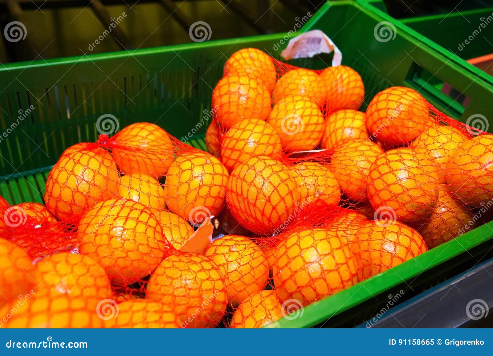 Oranges in supermarket stock image. Image of farming 91158665