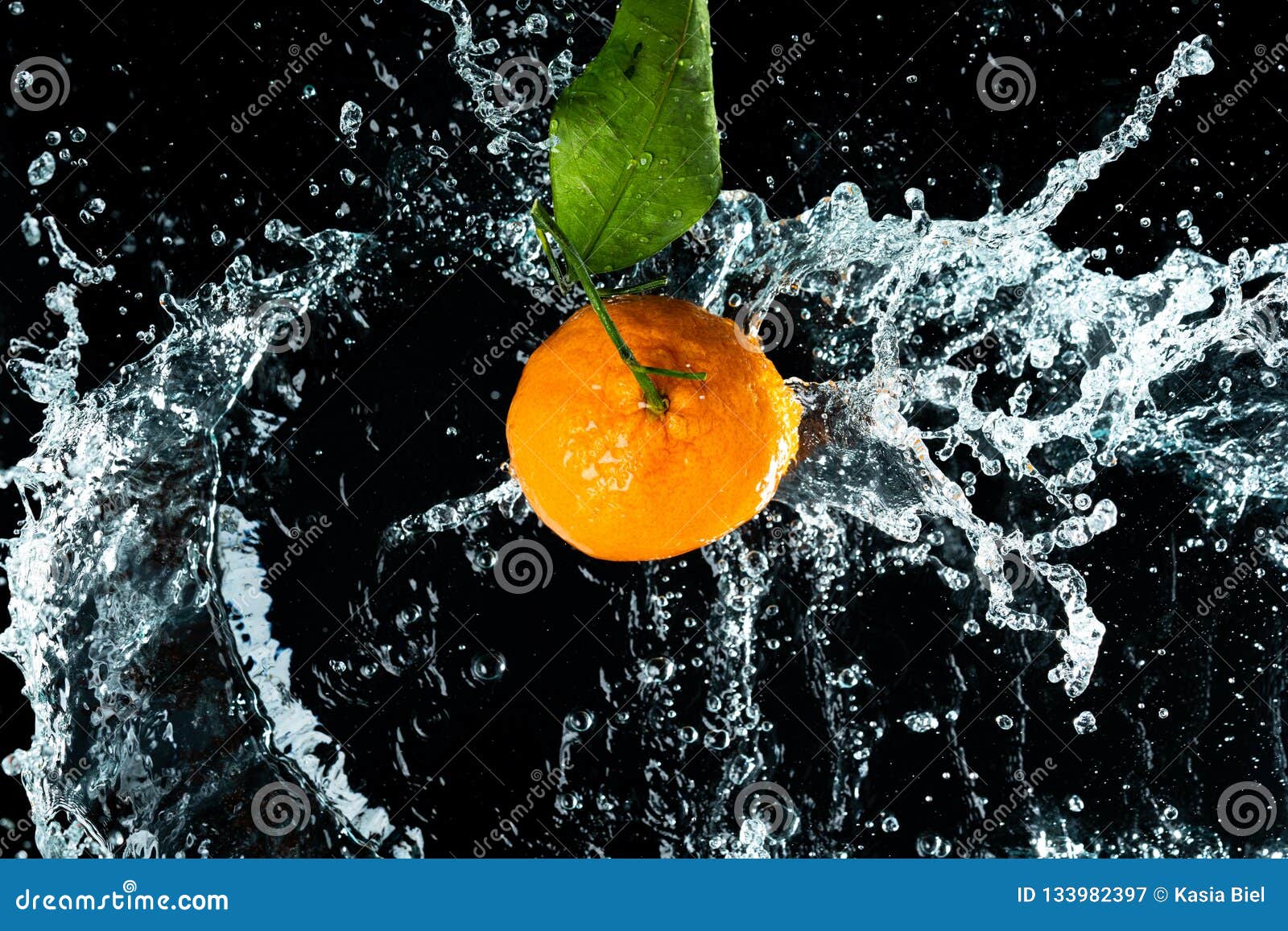 Oranges Water Splash stock image. Image of background 133982397