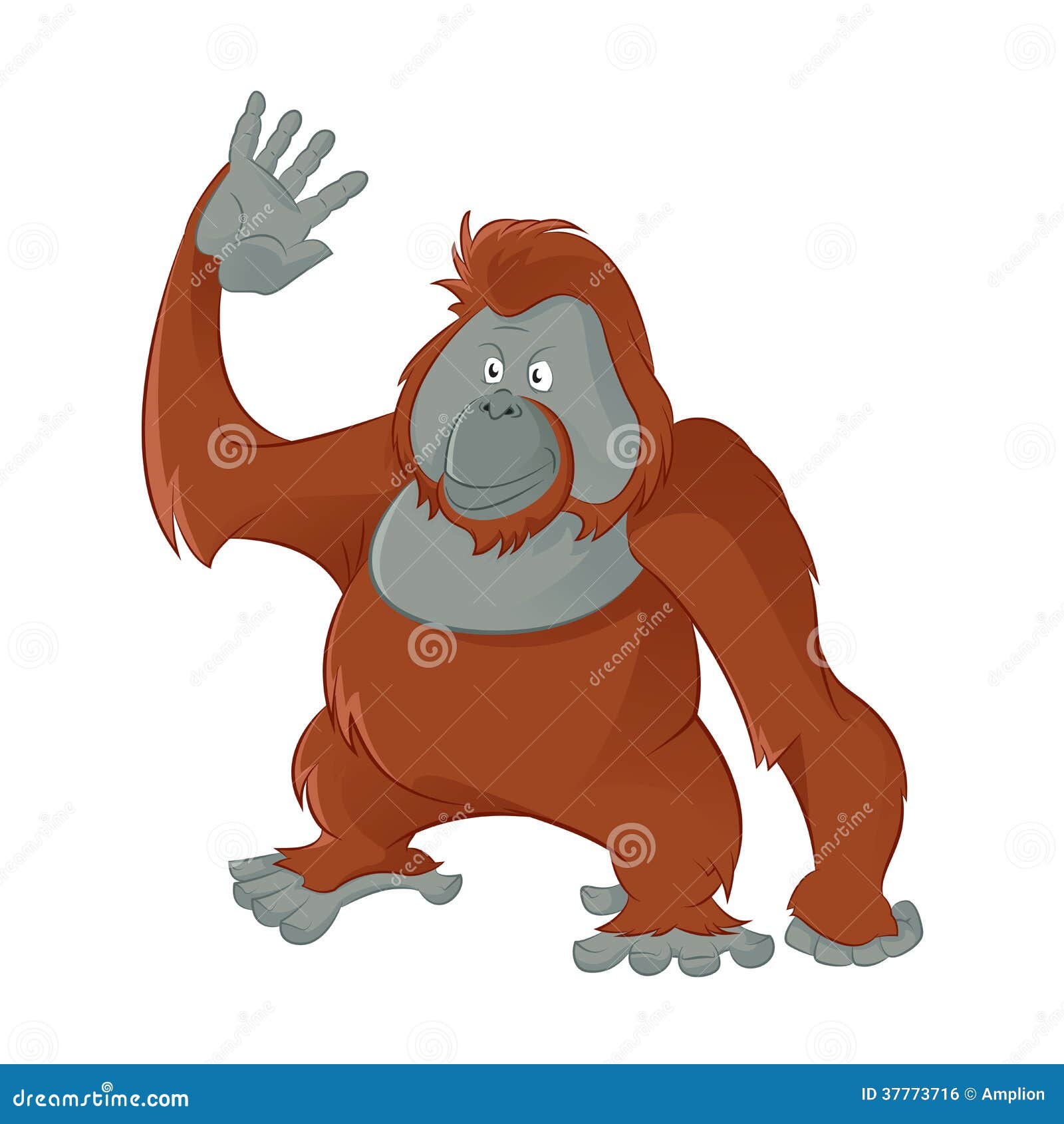  Orangutan  stock vector Illustration of humor cheerful 