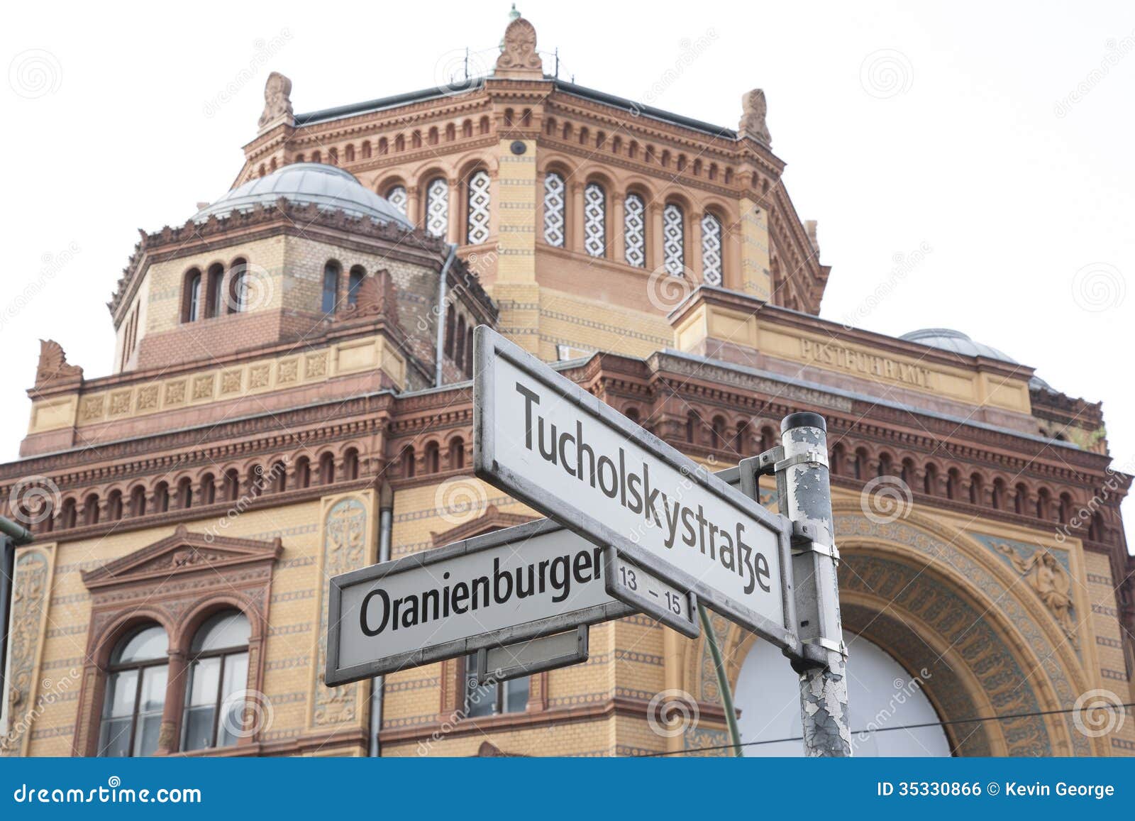 oranienburger and tucholsky streets, berlin