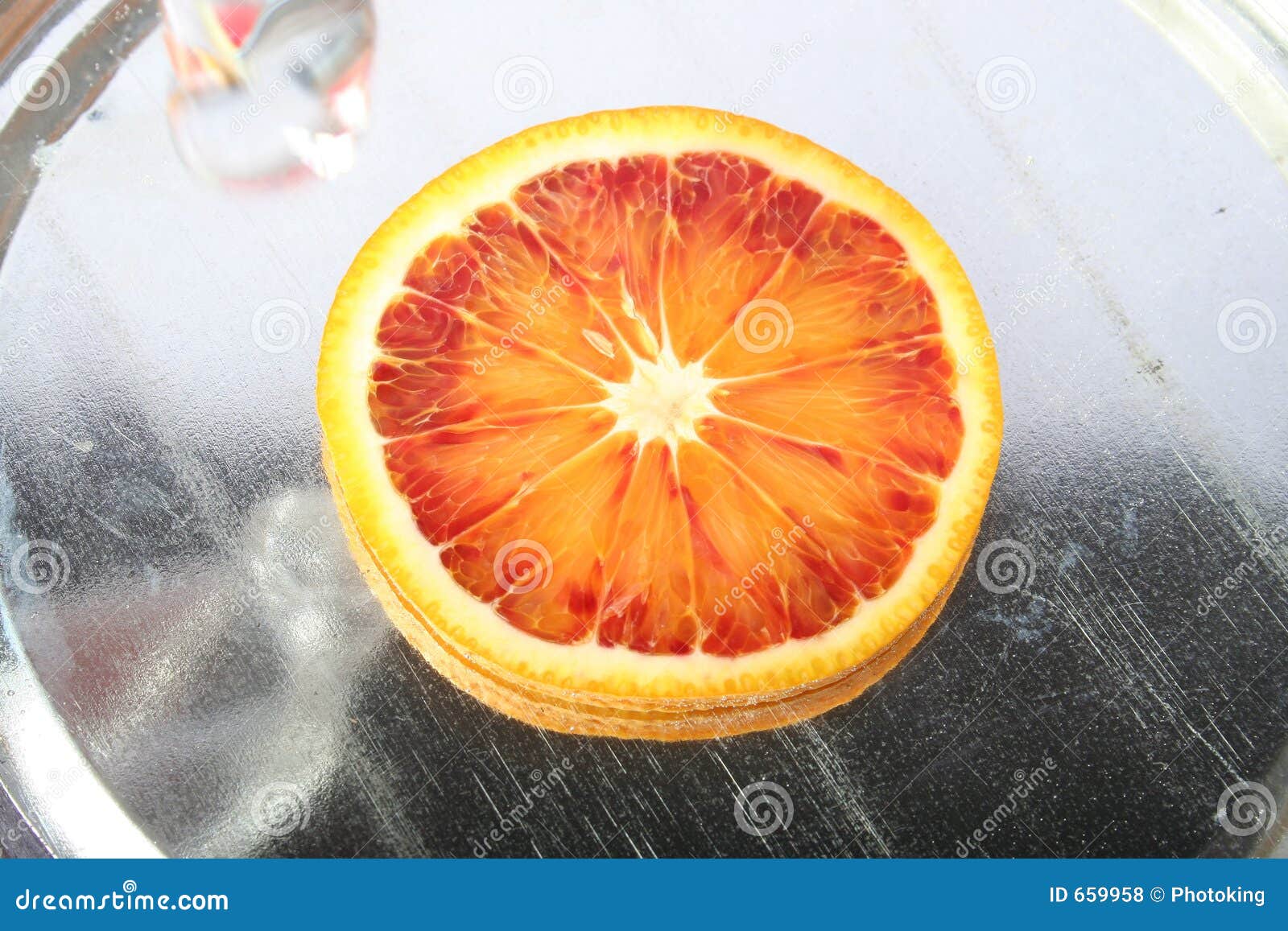 Oranje plak. De sinaasappelplak van het bloed