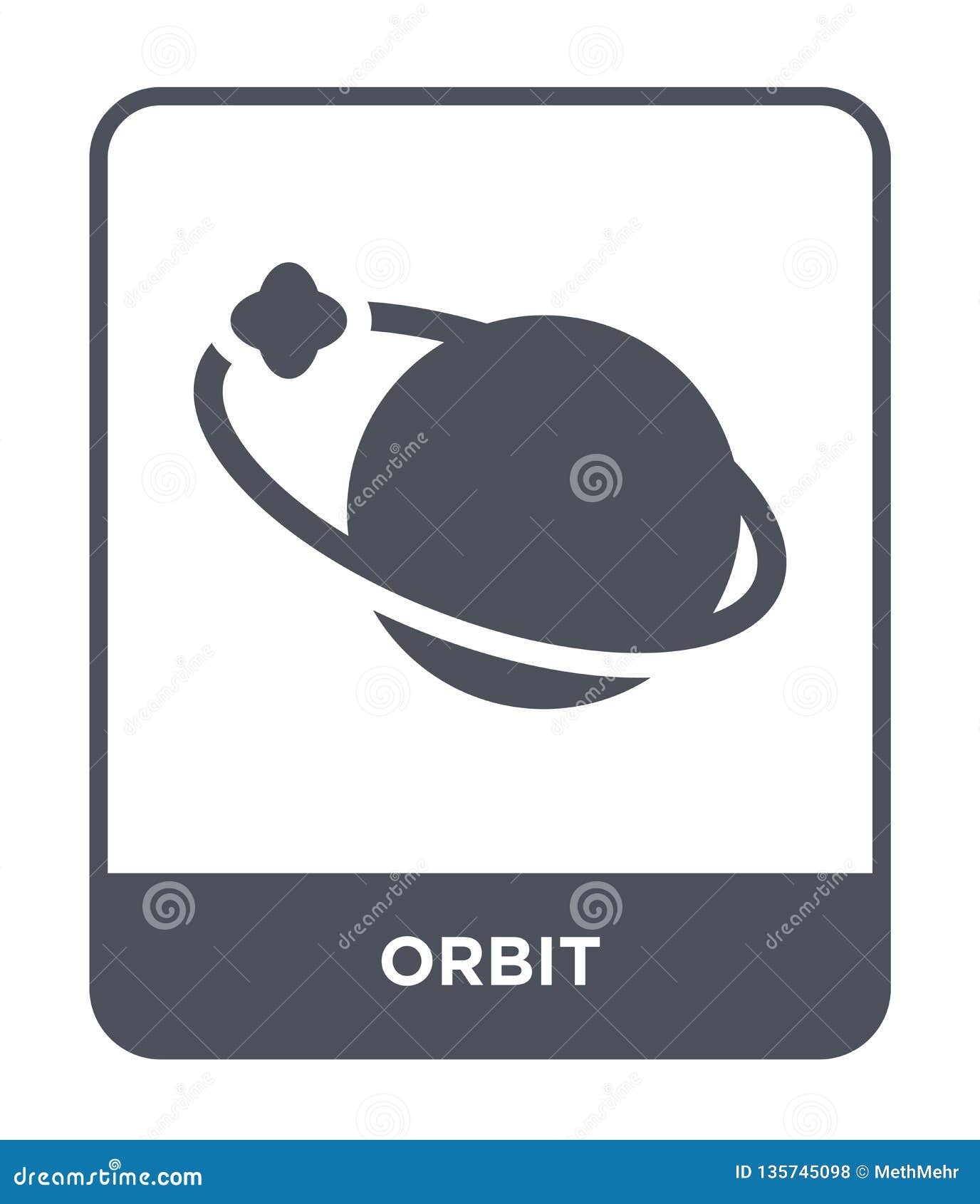 Orbit Icon in Trendy Design Style. Orbit Icon Isolated on White ...