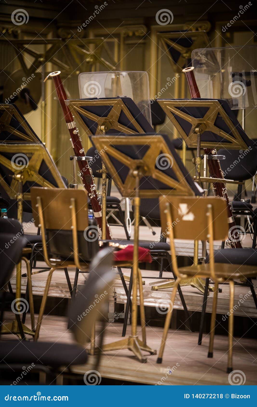 Orchestra Empty Seats on a Stage Stock Photo - Image of seats, choir