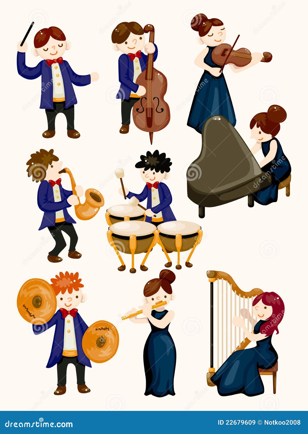 Orchestra music player stock vector. Illustration of icon 22679609