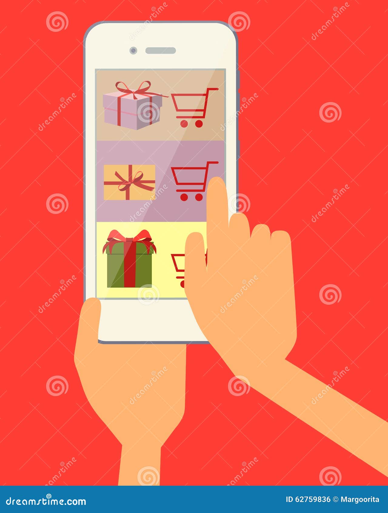 Ordering gift stock vector. Illustration of retail, sale 62759836
