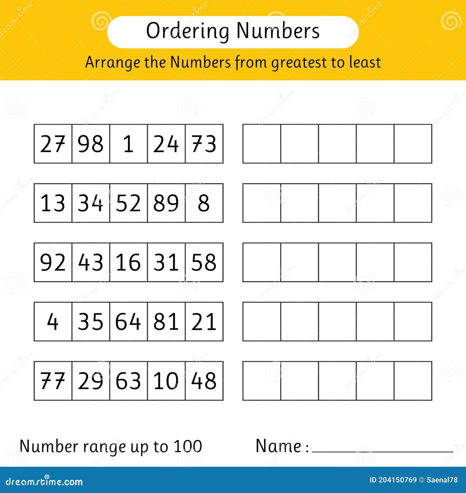 ordering-numbers-greatest-to-least-worksheet-grade1to6