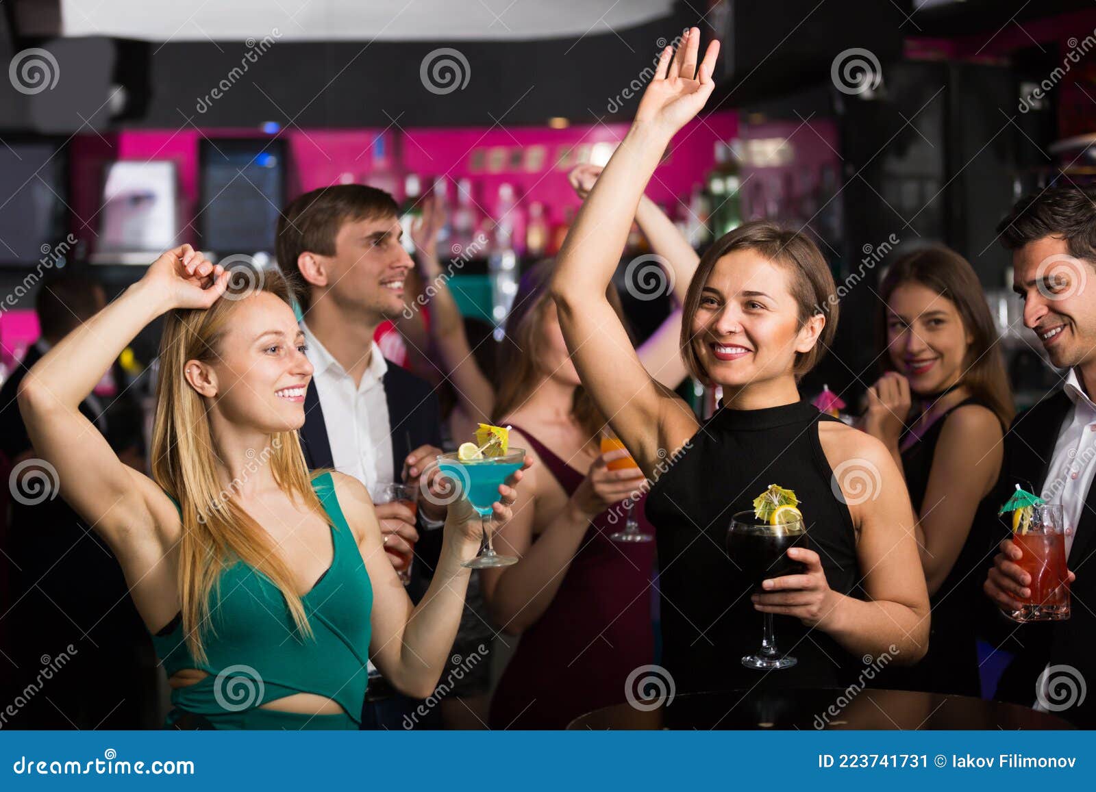 Ordinary Colleagues Dancing on Corporate Party Stock Image - Image of ...