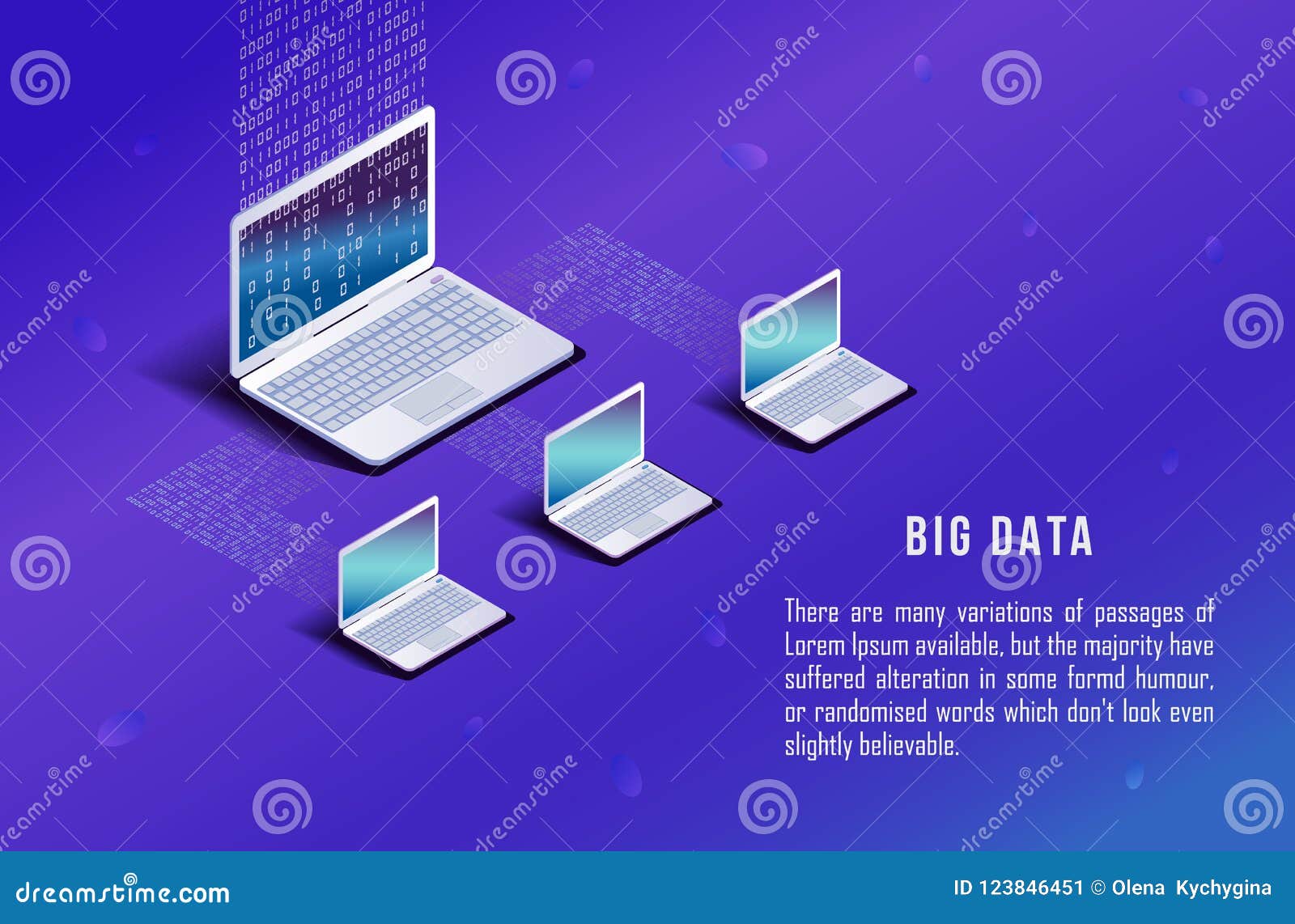 Avoir Images Ordinateur Isometrique Ordinateur Portable Sur Le Fond Bleu Code le plus cool par