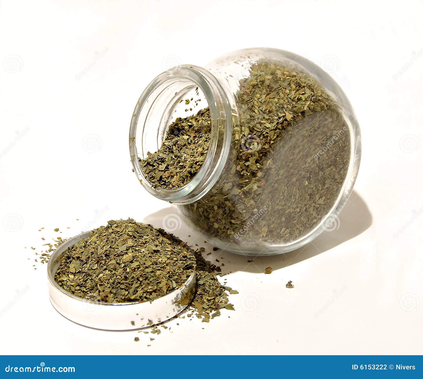 Oregano spill stock photo. Image of breakfast, open, white 6153222