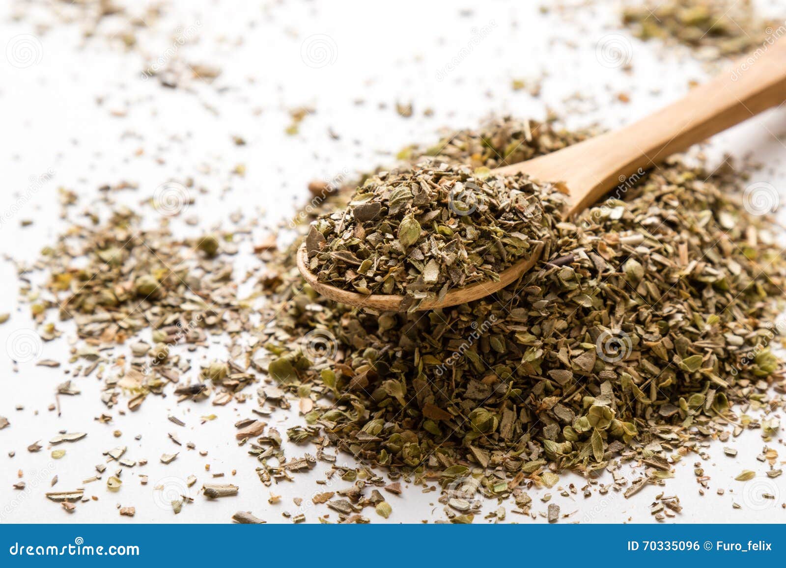 Oregano on white table stock photo. Image of healthy 70335096