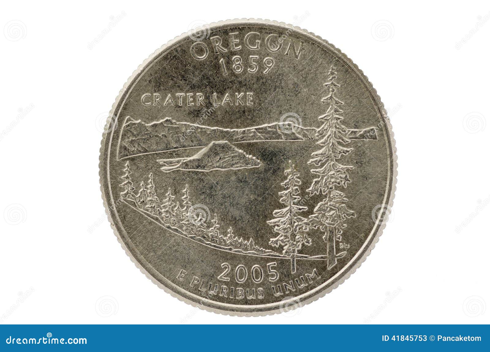 Oregon State Quarter Coin stock image. Image of cash 41845753