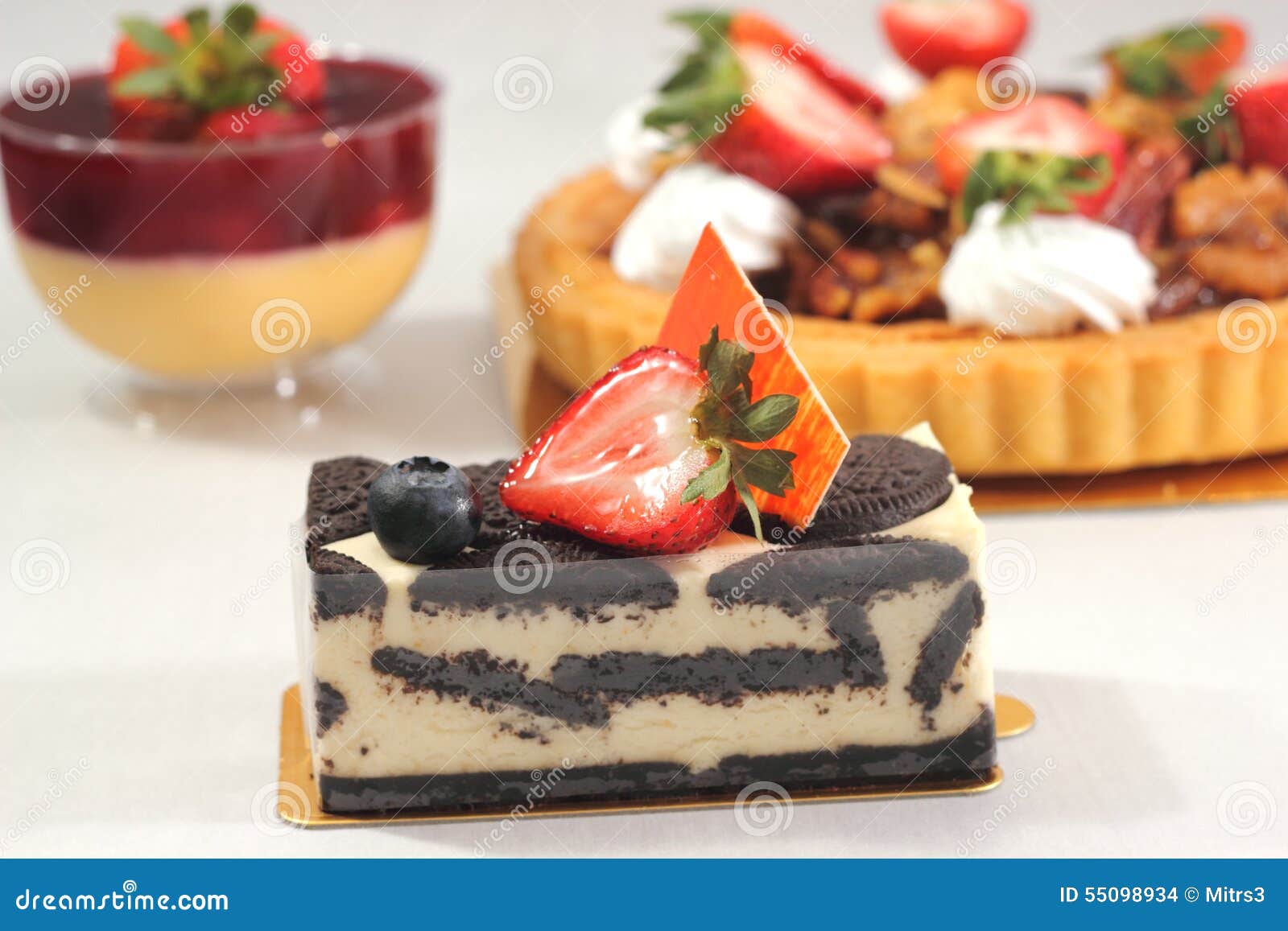 Oreo cream Cheese Cake stock photo. Image of pastry, dessert - 55098934