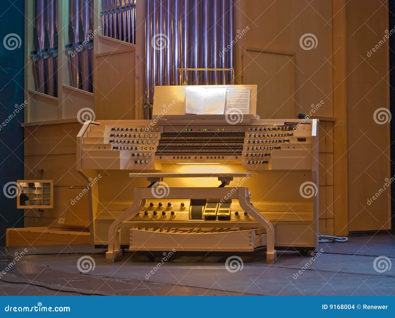 Organ Authentic Music Instrument Stock Photo Image of music