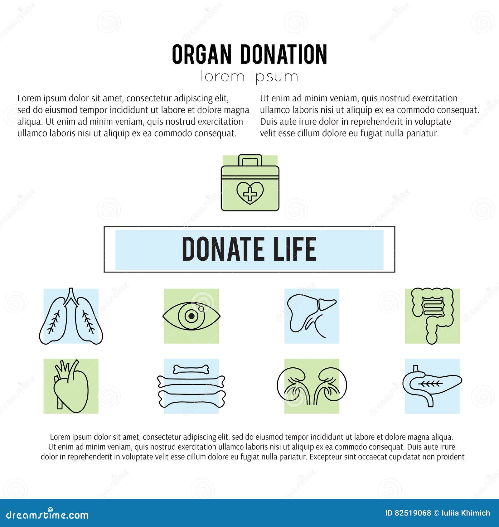 Organ Donation template stock vector. Illustration of lung - 23 Intended For Organ Donor Card Template